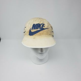 Rare Vtg 70s 80s Nike Equinox Running Painters Hat Cycling Cap Roached