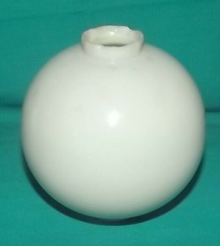 Vintage Lightning Rod Ball Milk Glass Off White Smokey Color