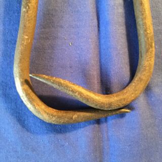 Antique Hand Forged Horse Logging Hooks / Tongs : 12 