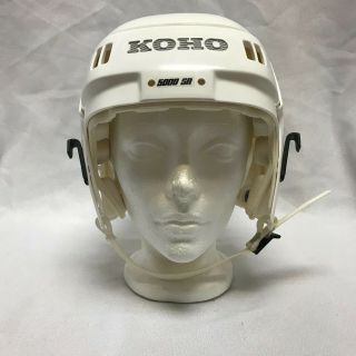 Rare Vintage Koho 5000 Sr L White Hockey Helmet Senior Billy Smith Style 5000sr
