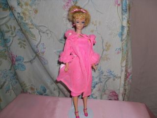 1960s Blonde Ponytail Barbie In 1968 Outfit