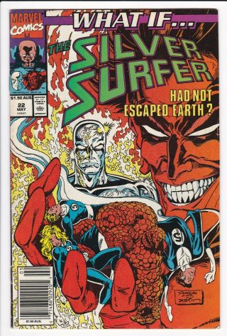 What If? 22 Silver Surfer - Marvel Comics - 1991,  Rare Australian Price Variant