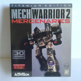 MechWarrior 2 Box PC Game Mercenaries Titanium 3D Accelarated VINTAGE RARE 2