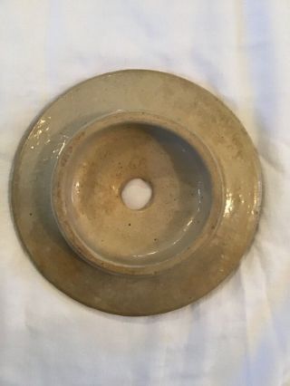 Vintage/antique Stoneware Pottery Butter Churn Lid