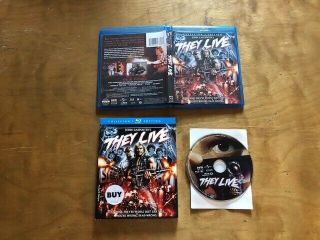 They Live Blu Ray Scream Factory Rare Slipcover Collector 