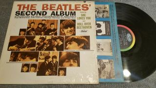Beatles Second Album Mono Capitol (rare 1964 1st Press W Revised Label - Shrink)