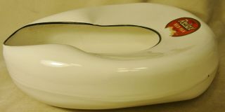 Classic¬¬ Vintage Jones Relax Porcelain Bed Pan Seamless No.  500 White 2