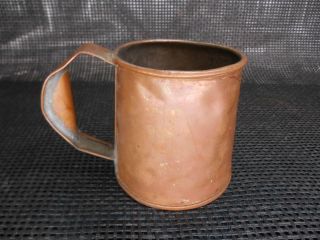 Antique hand - Crafted COPPER MOSCOW MULE MUG TANKARD STEIN Old Vtg 3