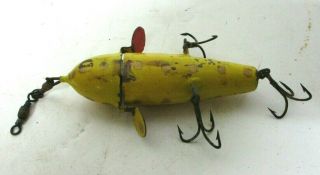 Rare Copper Rotary Head Mills " Yellow Kid " Snyder Jersey Success Spinner Lure