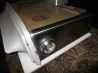 Rare Vintage Stainless Light Up Car Hop Restaraunt Menu Speaker 3