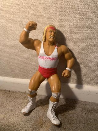 Rare Hulk Hogan White Shirt Wwf Wwe Ljn Good 1988 - 1989 Titan Authentic