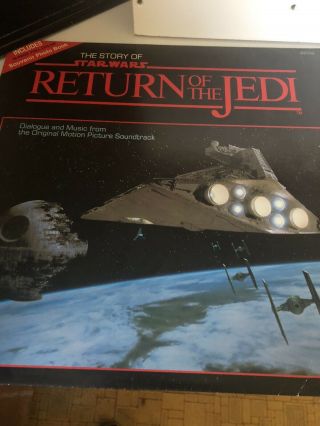 Rare The Story Of Star Wars Return Of The Jedi Vinyl Record Very Cool