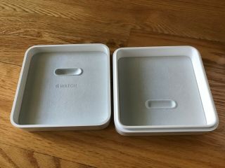 Apple Watch Box Display Case Rare White Hard Plastic 2