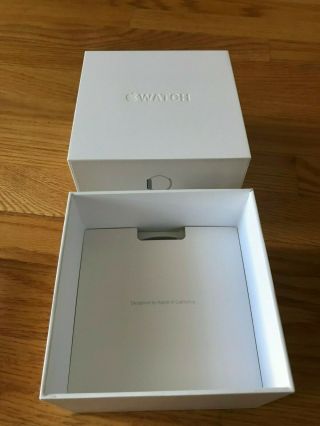 Apple Watch Box Display Case Rare White Hard Plastic 3