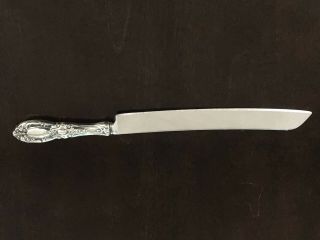 Towle King Richard Lunt Sterling Silver Wedding Cake Knife 12 "