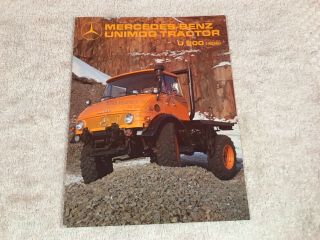 Vintage Rare Mercedes Benz Unimog Tractor Dealer Sales Brochure