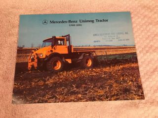 Rare 1976 Mercedes Benz Unimog Farm Tractor U900 (406) Dealer Sales Brochure