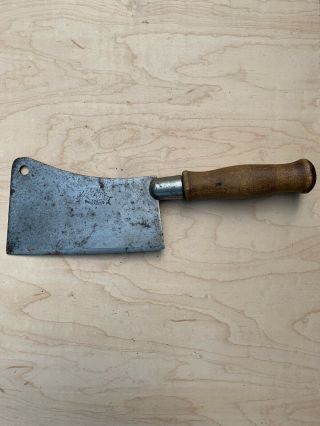 Rare Meat Cleaver Vintage Antique Butcher Knife I.  F.  W.  & Son Magnetic Steel Old
