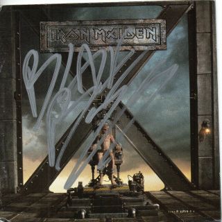 Iron Maiden - The X Factor Signed By Blaze Bayley Dickinson Nwobhm Rare,  Metal