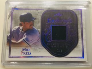 2018 Leaf Itg Mike Piazza " Enshrined " Patch Gu Game Jersey /9 Rare Ny Mets