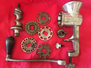 Vintage Keen Kutter Meat Grinder Kk22 With 5 Blades & Ready To Use