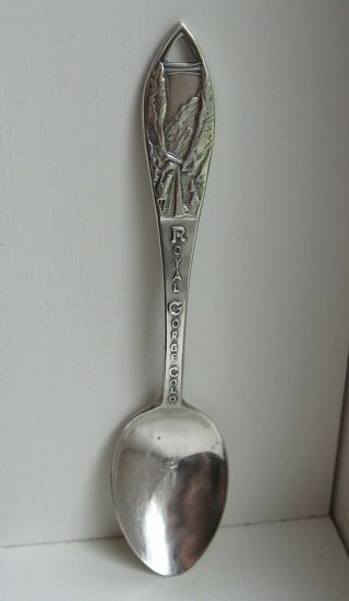 Vintage Sterling Silver Royal Gorge Colorado Souvenir Spoon Bell Trading Post