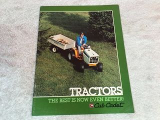 Rare 1970s 19 Page Cub Cadet International Harvester Tractor Brochure