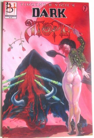 Rare Dark Utopia 7 Comic Art Book (1st Print/june 2003) Timothy Vigil (nm,  9.  4)