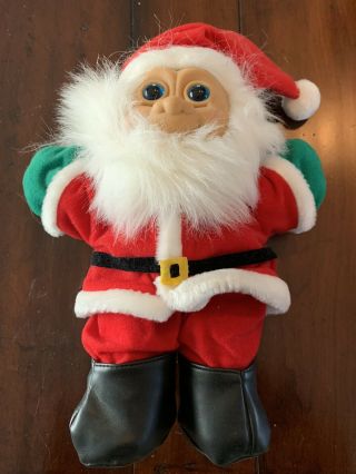 Vintage Russ Troll Kidz Plush Stuffed Doll Santa