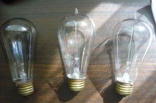 Antique Vintage Ge Mazda Tipped Light Bulb Edison