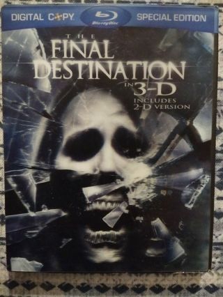 The Final Destination In 3d Blu Ray,  Lenticular Slip Cover Rare Oop