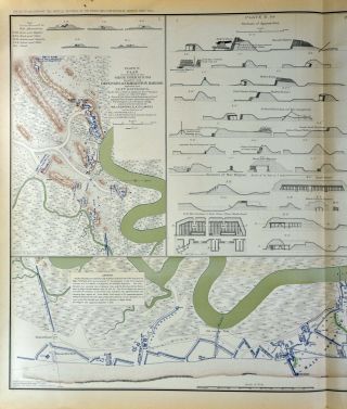 Civil War Map Defenses of Charleston Cannon Batteries Fort Wagner South Carolina 2