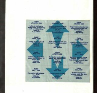 Rare 1989 Puzzle Set Of 12 Pattiki Coal Co.  Coal Mining Stickers 455