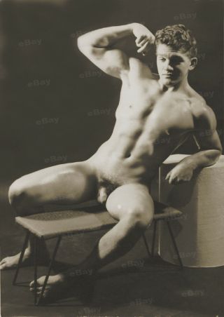 Lp Large 13x18 Cm Old Vintage Male Gay Model 1900s 5650