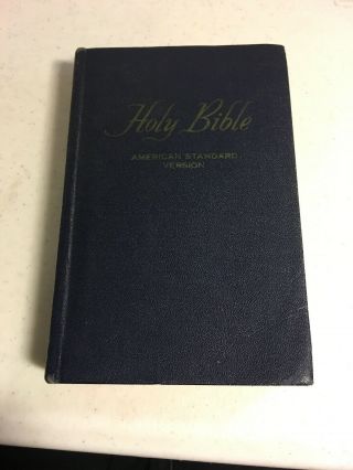 Watch Tower American Standard Version Bible Rare Blue Pocket Size Edition