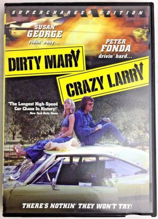 Dirty Mary Crazy Larry Rare Supercharged Edition Dvd Peter Fonda