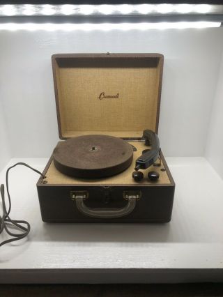 Rare Portable Cromwell 78/ 45/ 33 1/3 Phonograph Gramophone Record Player