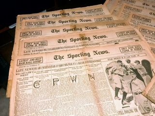 26 issues of The Sporting News 1912 (one half of the year RARE 2