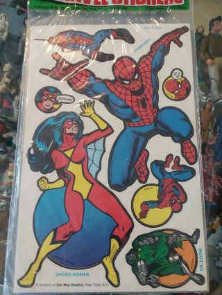 Marvelmania Sticker Set Rare Vintage 1979 Spider - Man,  Hulk,  Captain America