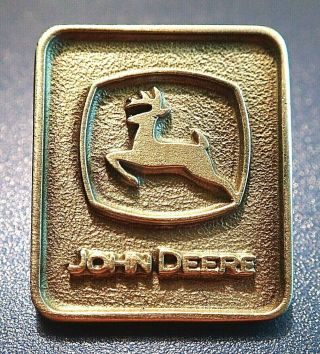 Cloisonne Rare John Deere Lapel Pin Badge Pewter Executive Deer Logo