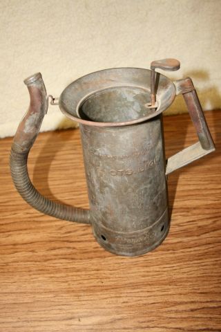 Antique Filling Station Quart Oil Measure/can By Brooklin 