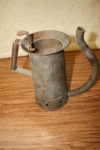 Antique Filling Station Quart Oil Measure/Can By BROOKLIN ' S - 2
