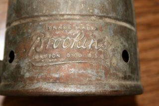 Antique Filling Station Quart Oil Measure/Can By BROOKLIN ' S - 3