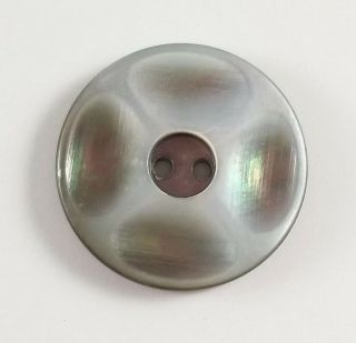 Antique Vintage Mother Of Pearl Shell Button Iridescent Color 7/8 "