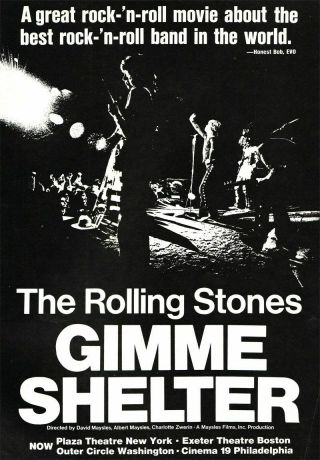 35mm Rolling Stones Gimme Shelter 1970 Theatrical Trailer Rare Rock Concert Film