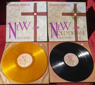 Simple Minds ‎– Gold Dream (81 - 82 - 83 - 84) Rare Ltd Ed. ,  Gold Vinyl,  Misprint