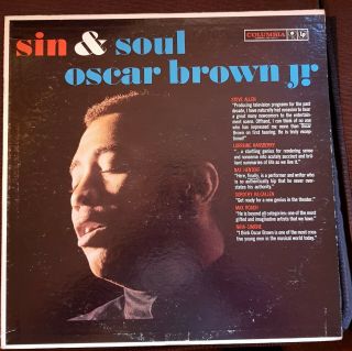 Oscar Brown Jr - Sin & Soul - Rare Soul Funk Mod U.  S Og - Columbia 6 - Eye (1960)