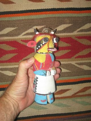 C1950 Rare Hopi Cow Wakas Kachina Katsina Native American Indian Doll
