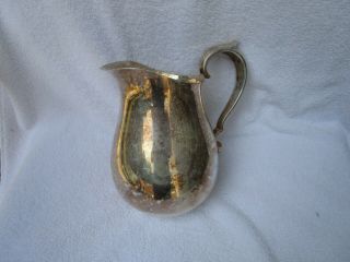 Large,  Heavy,  Reed & Barton 970 Silverplate Pitcher Inside