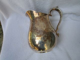 LARGE,  HEAVY,  Reed & Barton 970 Silverplate Pitcher INSIDE 3